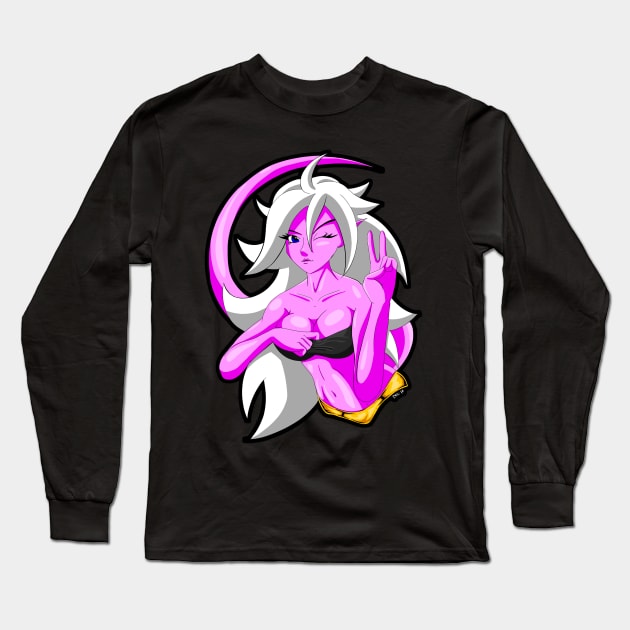 DBZ Android 21 Long Sleeve T-Shirt by DarkArtsStudios